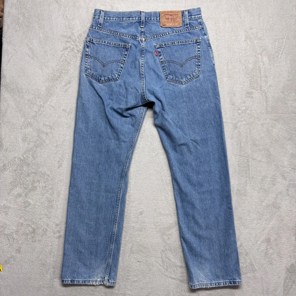 Levi's Vintage Y2K Jeans Mens 33x30 505 Regular Fit Straight Leg Blue Denim EUC